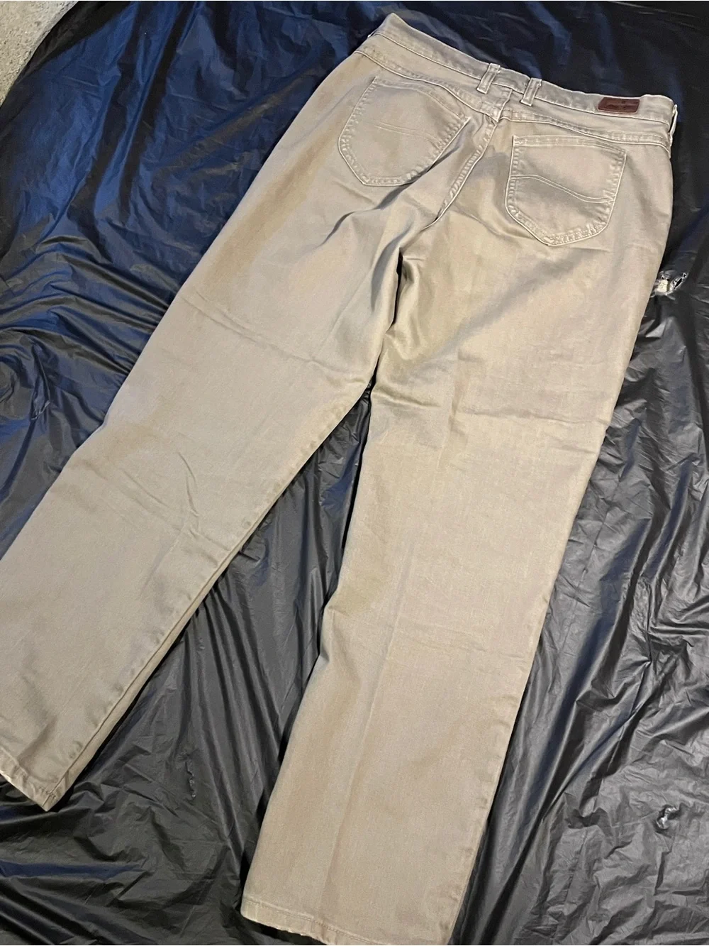 Lee Mens Straight Leg Jeans Grey Tint Medium Wash 12M